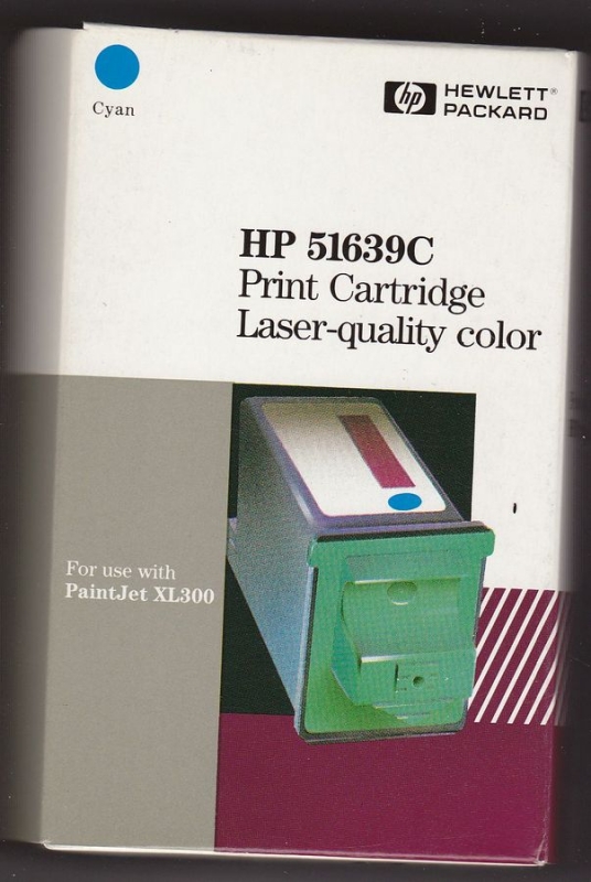 CARTUCHO DE TINTA ORIGINAL HP 51639C AZUL CADUCADO PARA IMPRESORA PAINTJET XL300 